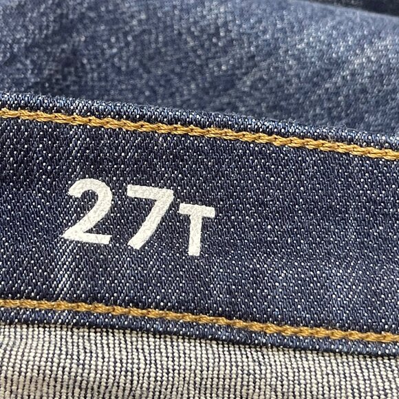 J. Crew Women's 9" Demi Boot Crop Jeans Dark Wash 27T Tall Stretch - Picture 4 of 7